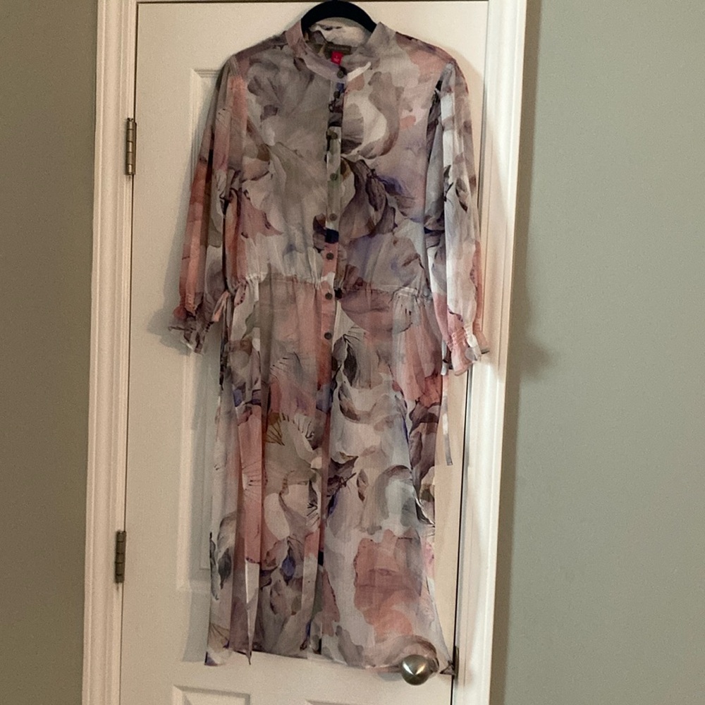 Floral Button-Up Dress